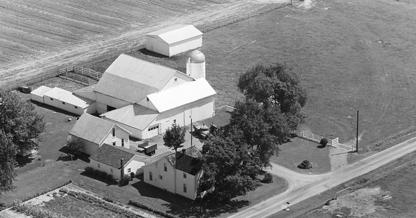 Vintage Aerial photo from 1968 in Logan County, OH