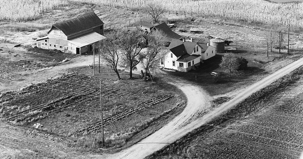 Vintage Aerial photo from 1970 in Wright County, MN