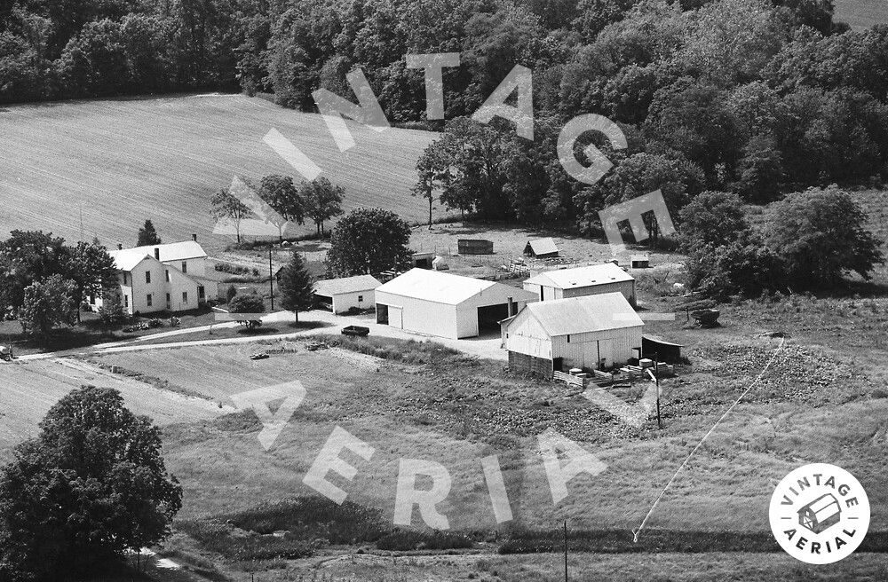 Vintage Aerial Ohio Hardin County 1978 85PHA22