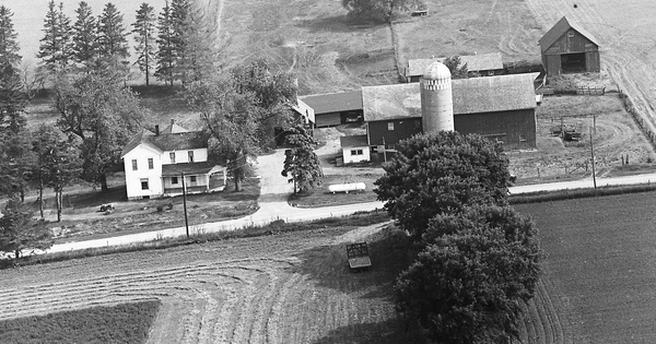 Vintage Aerial photo from 1968 in Stephenson County, IL
