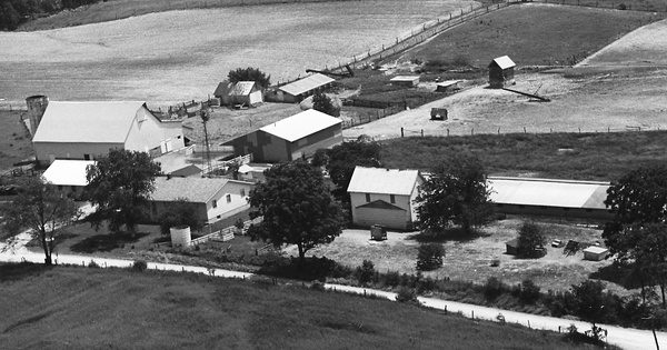 Vintage Aerial photo from 1973 in Daviess County, IN