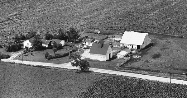 Vintage Aerial photo from 1965 in Bureau County, IL