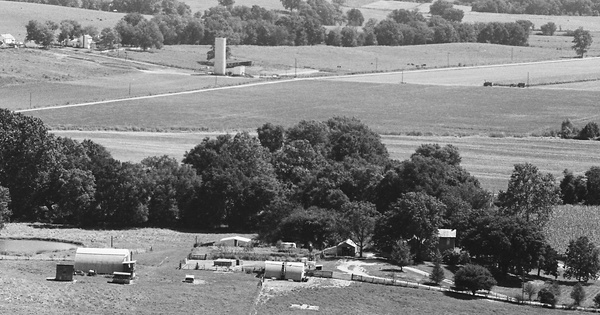 Vintage Aerial photo from 1968 in Lincoln County, MO