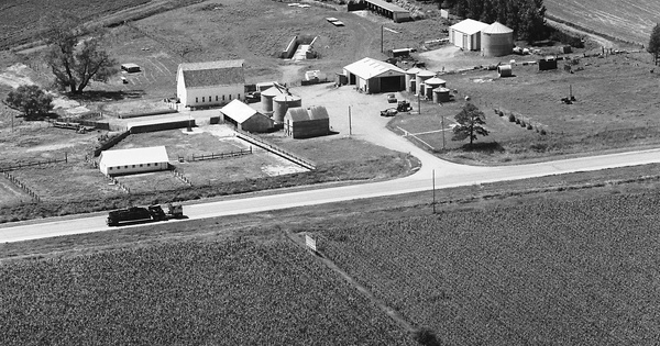 Vintage Aerial photo from 1980 in Cherokee County, IA