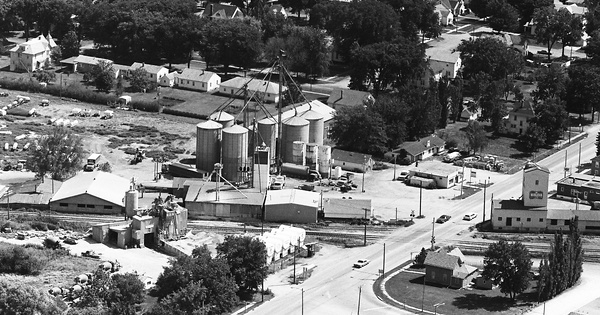 Vintage Aerial photo from 1973 in Chickasaw County, IA