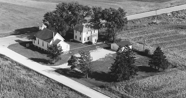 Vintage Aerial photo from 1983 in Bremer County, IA