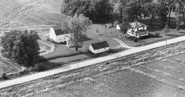 Vintage Aerial photo from 1970 in Black Hawk County, IA