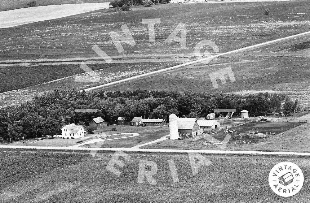 Vintage Aerial Minnesota Renville County 1967 12MRE4