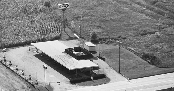 Vintage Aerial photo from 1982 in Gratiot County, MI