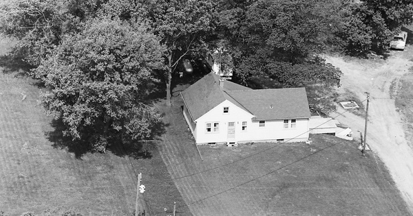 Vintage Aerial photo from 1972 in Linn County, IA