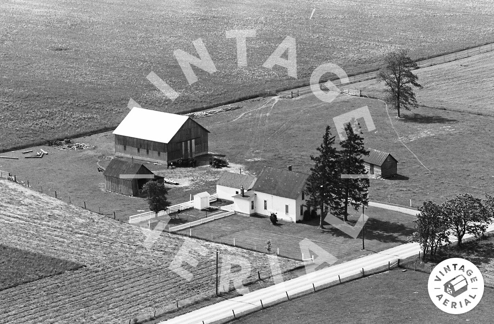 Vintage Aerial Indiana Tipton County 1964 13RTI9
