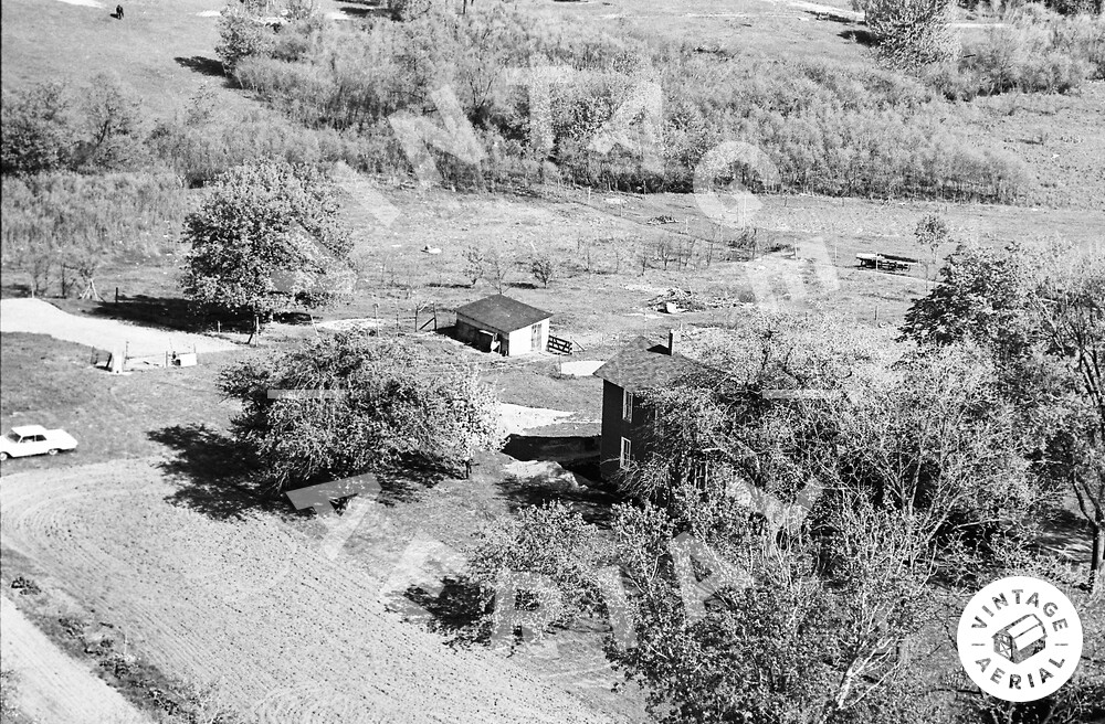 Vintage Aerial Michigan Shiawassee County 1969 3WSH1