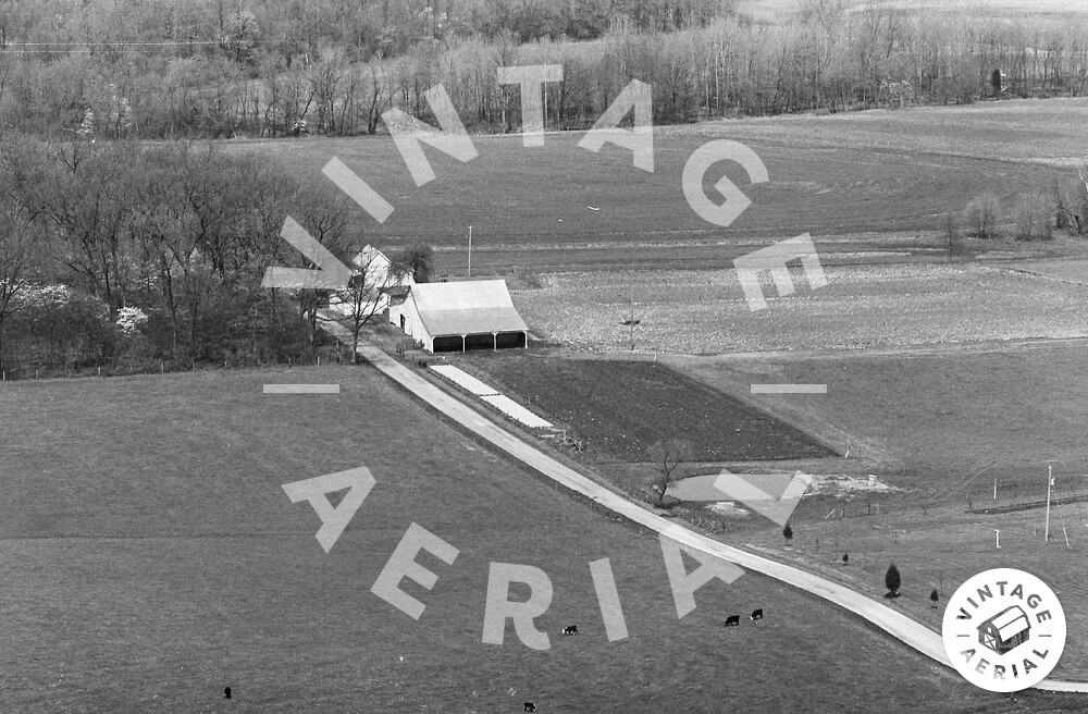 Vintage Aerial Kentucky Larue County 1982 22WLA14