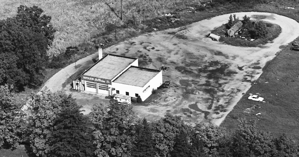 Vintage Aerial photo from 1972 in Jackson County, MI