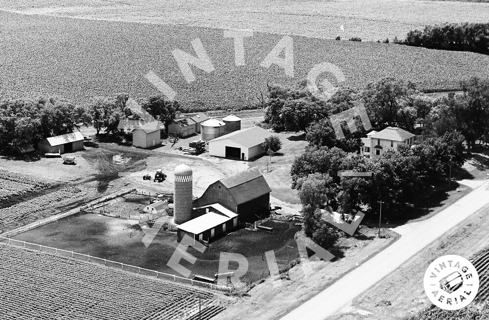 Vintage Aerial Minnesota Freeborn County 1971 81HFR36