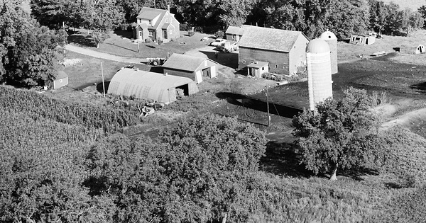 Vintage Aerial photo from 1968 in Cottonwood County, MN