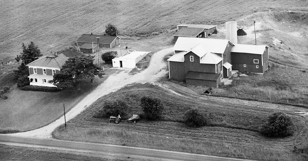 Vintage Aerial photo from 1982 in Clinton County, MI