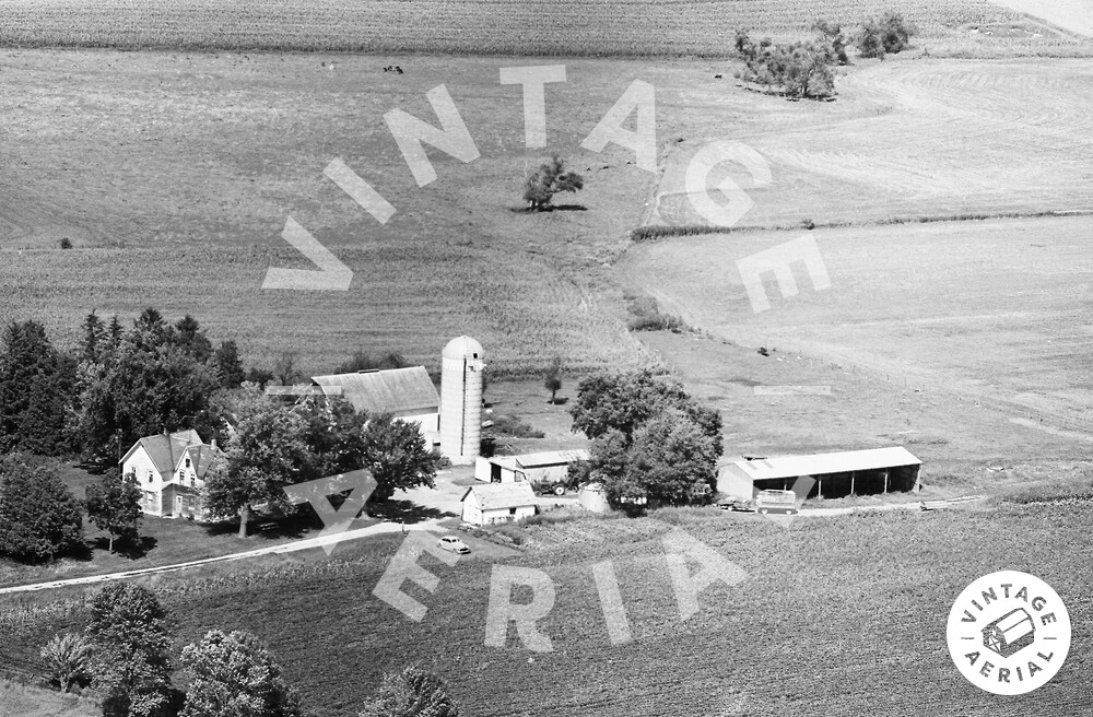 Vintage Aerial Iowa Winneshiek County 1972 40PWI9