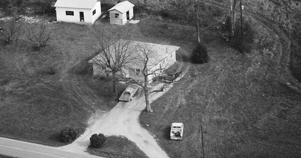 Vintage Aerial photo from 1985 in Barren County, KY