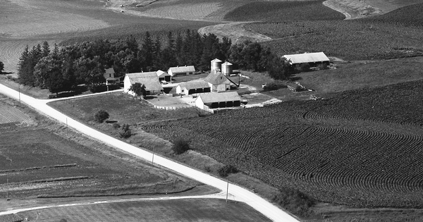 Vintage Aerial photo from 1991 in Adair County, IA
