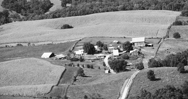 Vintage Aerial photo from 1989 in Ste. Genevieve County, MO