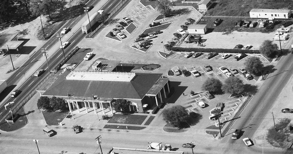 Vintage Aerial photo from 1985 in Liberty County, TX