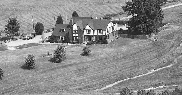 Vintage Aerial photo from 1986 in Crockett County, TN