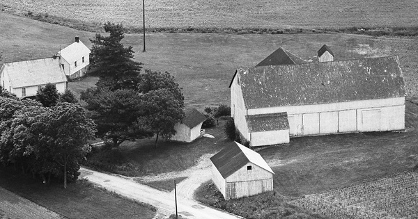 Vintage Aerial photo from 1974 in York County, PA