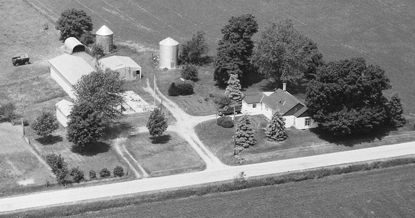 Vintage Aerial photo from 1994 in Green County, WI