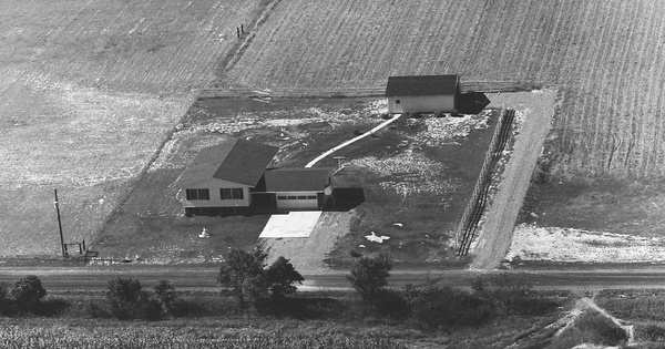 Vintage Aerial photo from 1976 in Perry County, IL