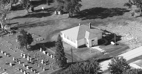 Vintage Aerial photo from 1990 in Wayne County, NE