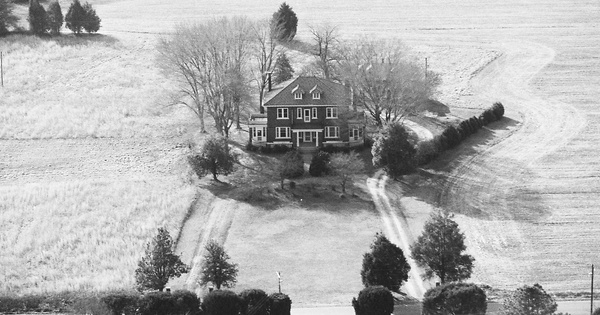 Vintage Aerial photo from 1985 in Caroline County, VA