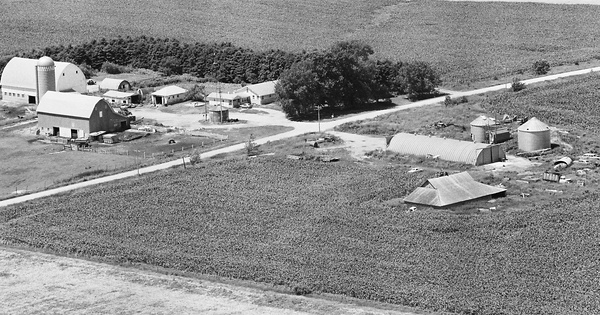 Vintage Aerial photo from 1980 in Winona County, MN