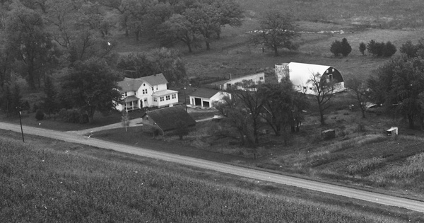 Vintage Aerial photo from 1973 in Steele County, MN