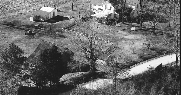 Vintage Aerial photo from 1990 in Perquimans County, NC