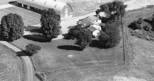 Vintage Aerial photo from 1986 in Columbia County, NY