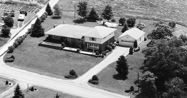 Vintage Aerial photo from 1975 in Carroll County, OH