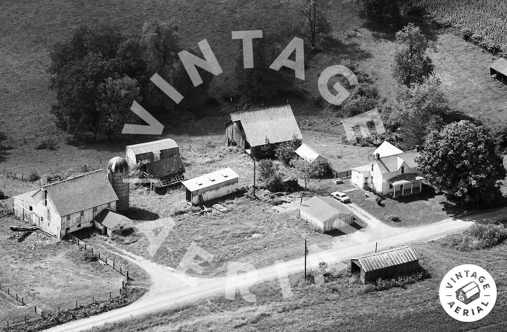 Vintage Aerial Ohio Belmont County 1982 37TBE3