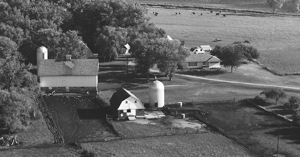 Vintage Aerial photo from 1977 in Brown County, MN