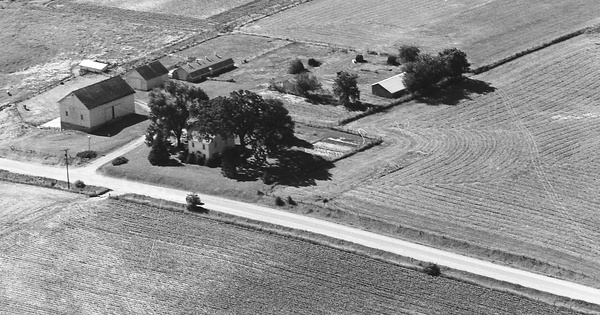 Vintage Aerial photo from 1973 in Scott County, IA