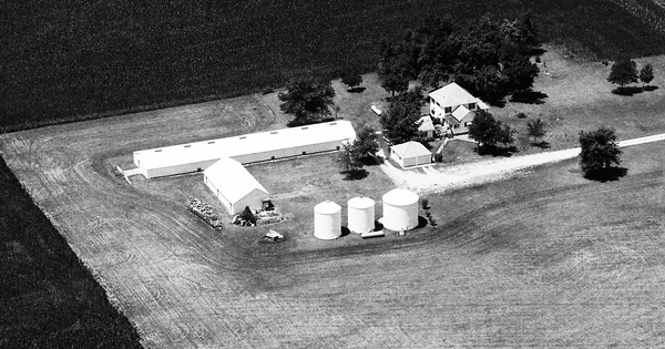 Vintage Aerial photo from 1992 in Boone County, IA