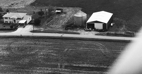 Vintage Aerial photo from 1985 in Miami County, IN