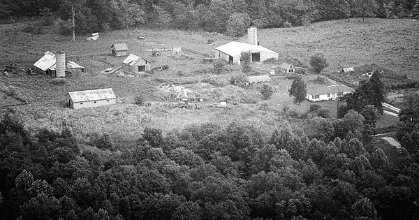 Vintage Aerial photo from 1975 in Morgan County, IN