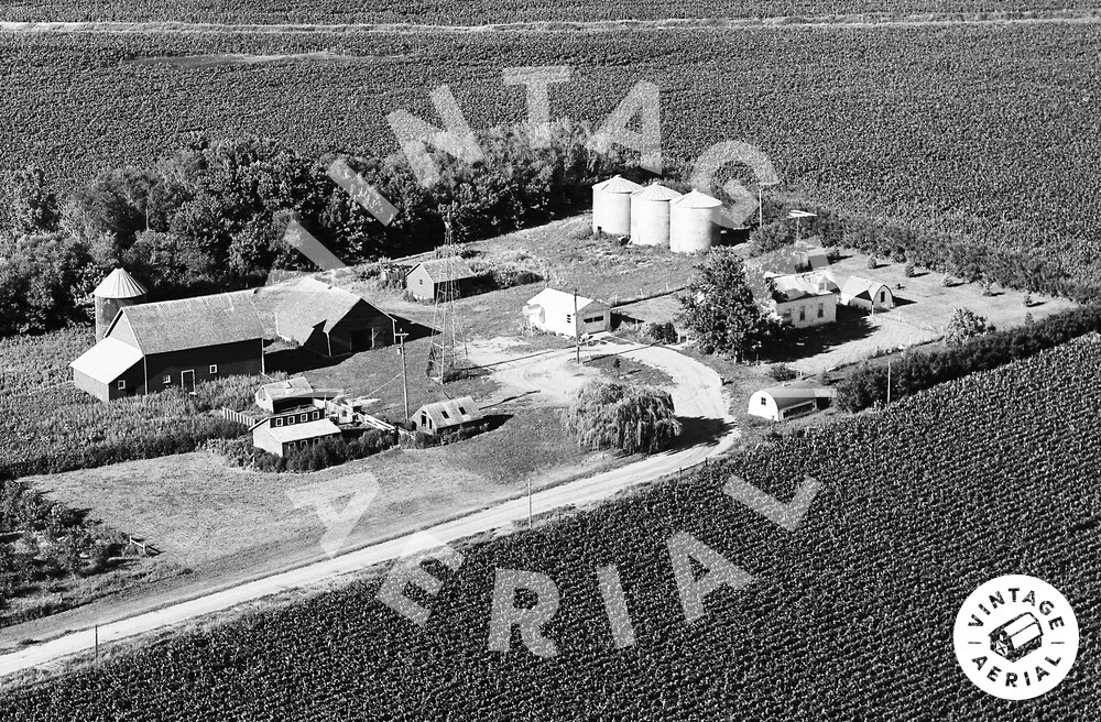 Vintage Aerial Iowa Emmet County 1971 31IEM2