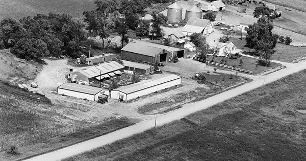 Vintage Aerial photo from 1979 in Crawford County, IA