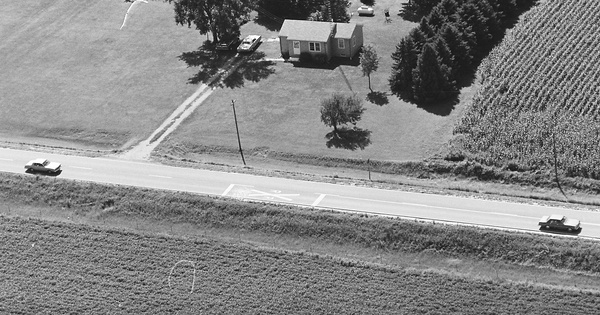 Vintage Aerial photo from 1981 in Emmet County, IA