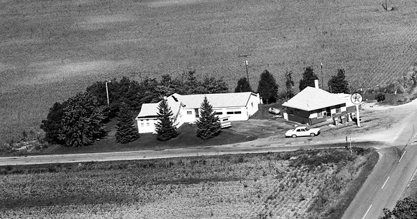 Vintage Aerial photo from 1972 in Saginaw County, MI