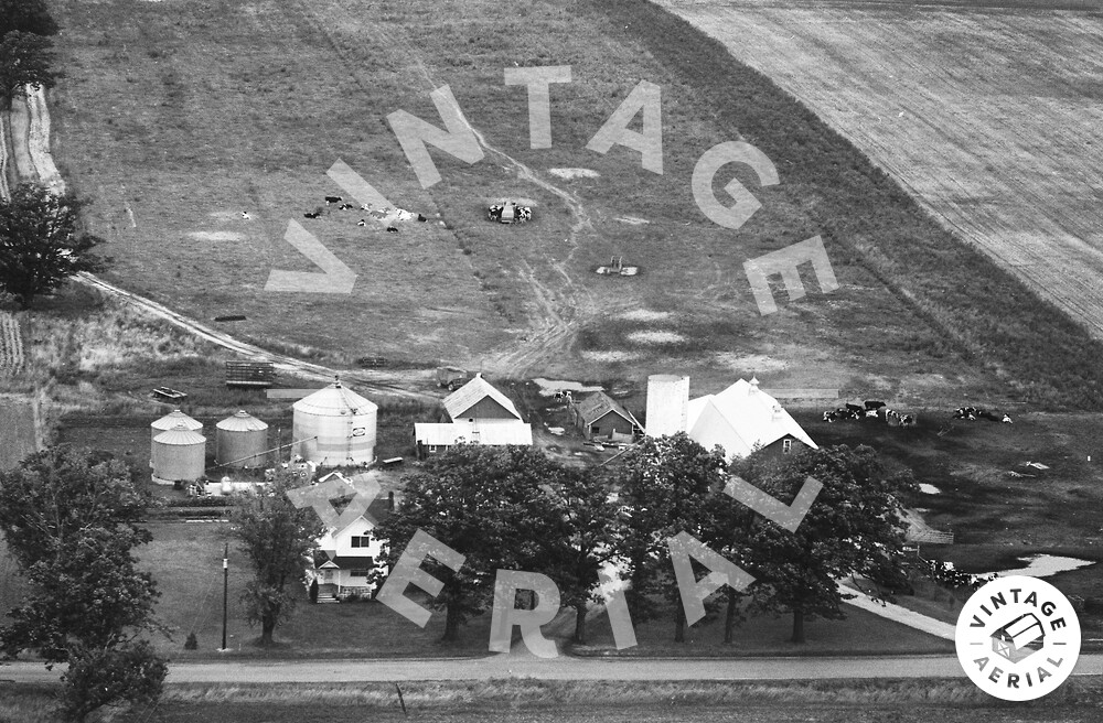Vintage Aerial Michigan Shiawassee County 1973 41FSH18