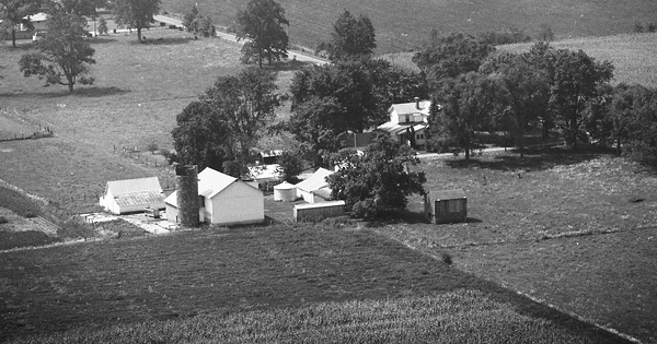 Vintage Aerial photo from 1976 in Madison County, IN