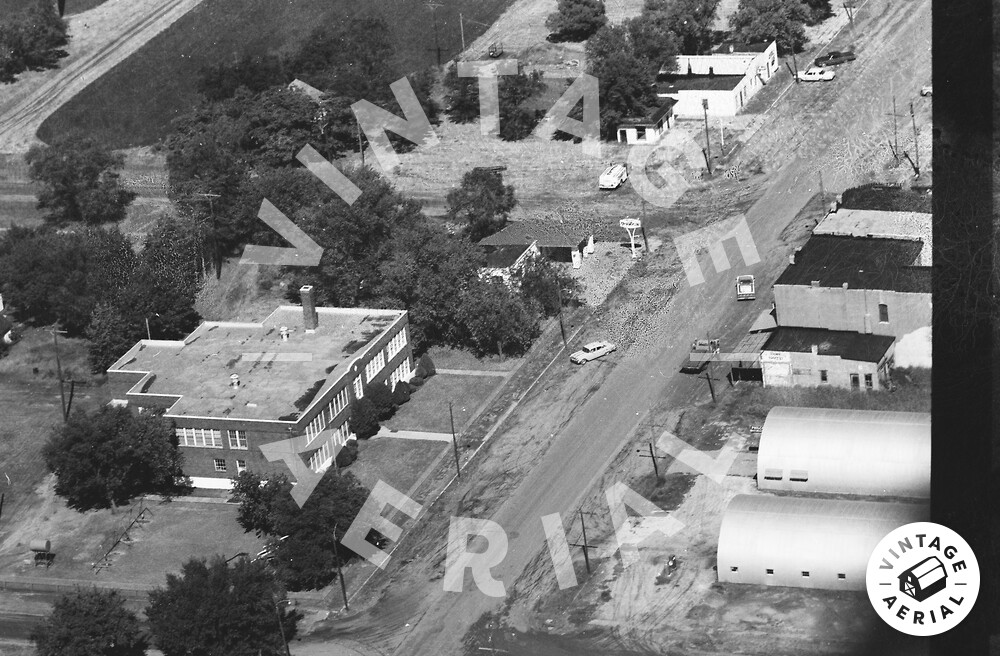 Vintage Aerial Kansas Harper County 1968 13SHP16